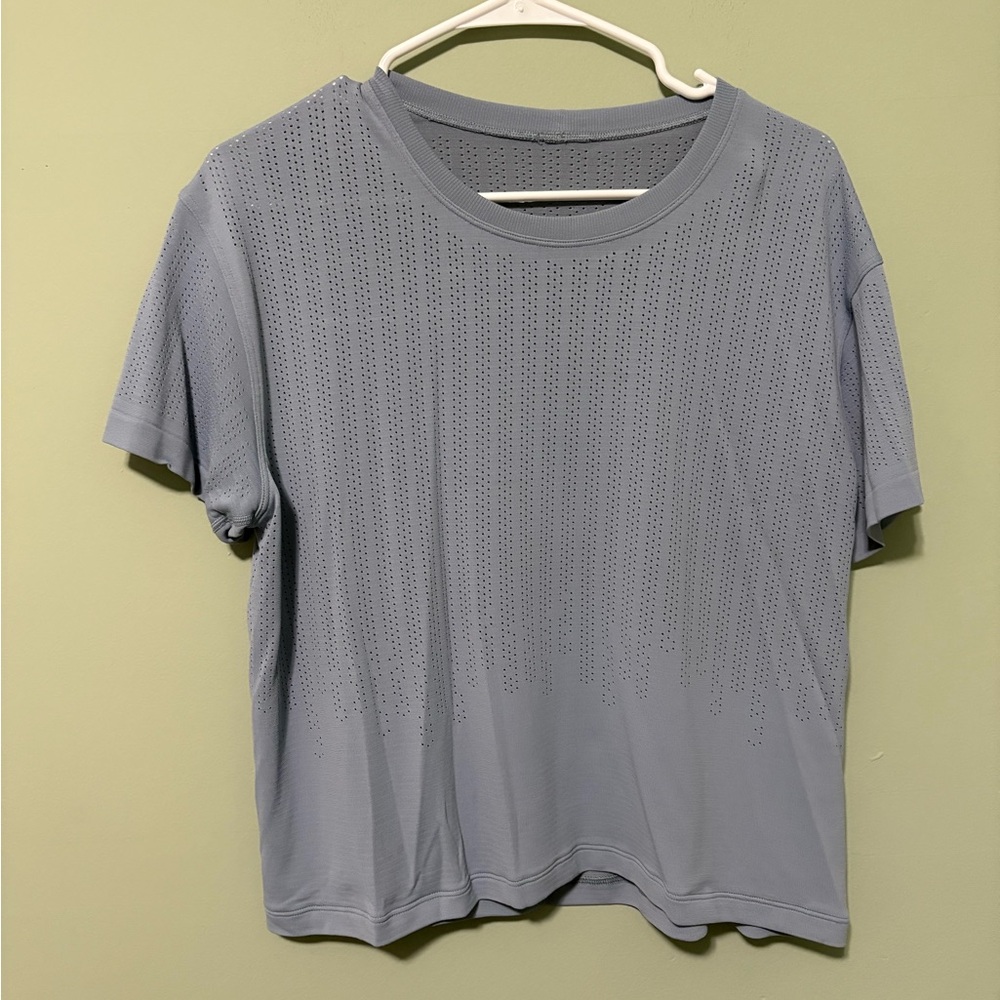 Lululemon Blue Cropped Shirt